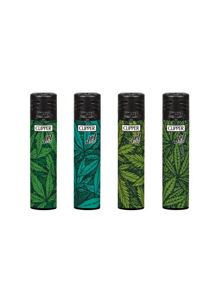 ENCENDEDOR CLIPPER JET FLAME PRINTED WEED 24 UDS