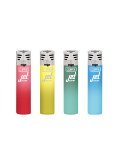 ENCENDEDOR CLIPPER JET FLAME METALLIC GRADIENT 24 UDS