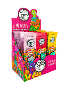 SOULBLIME HEMP WRAPS EXTRA SWEET MIX DISPLAY 24 UDS