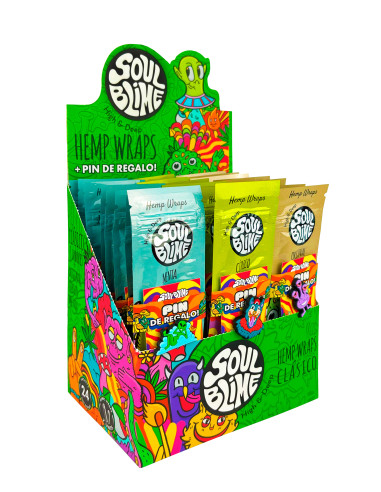 SOULBLIME HEMP WRAPS CLÁSICO MIX DISPLAY 24 UDS