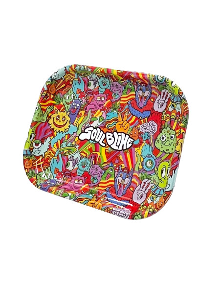 SOULBLIME BANDEJAS METALICAS ILUSTRADAS MIX DISPLAY 8 UDS