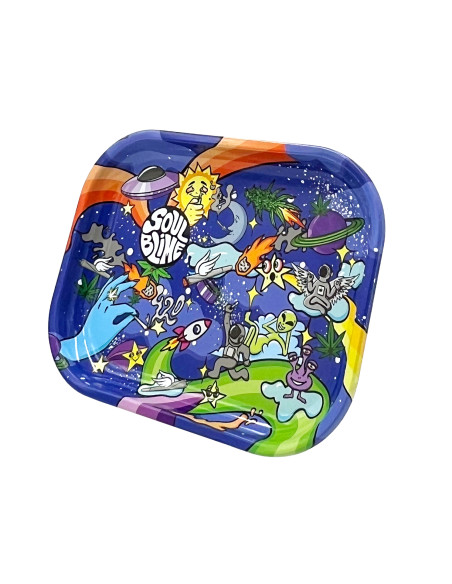 SOULBLIME BANDEJAS METALICAS ILUSTRADAS MIX DISPLAY 8 UDS