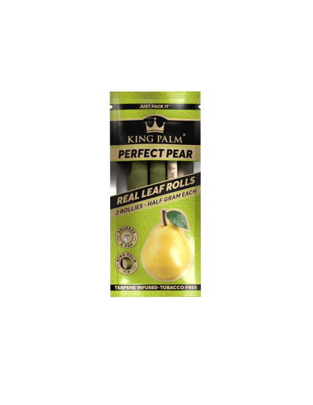 KING PALM DISPLAY 20 BLUNTS ROLLIE 0,5G HOJA DE PALMA SABOR PERFECT PEAR