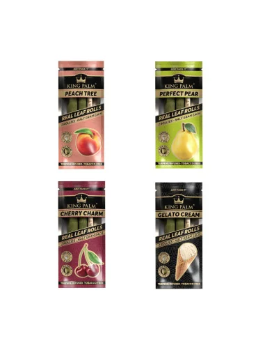 KING PALM DISPLAY 20 BLUNTS ROLLIE 0,5G HOJA DE...
