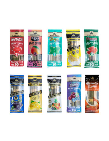 KING PALM DISPLAY 20 BLUNTS MINI 1G HOJA DE...