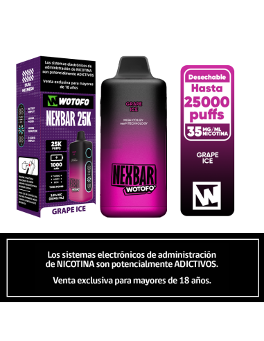 WOTOFO NEXBAR 25K GRAPE ICE