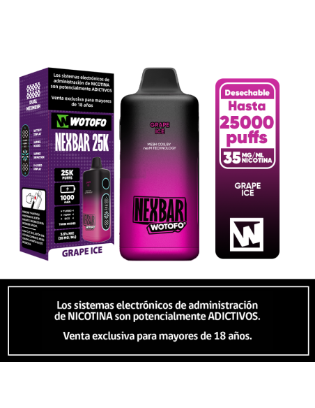 WOTOFO NEXBAR 25K GRAPE ICE