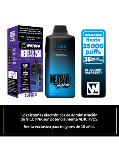 WOTOFO NEXBAR 25K BLUEBERRY RASPBERRY