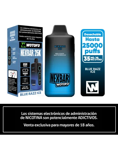 WOTOFO NEXBAR 25K BLUE RAZZ ICE