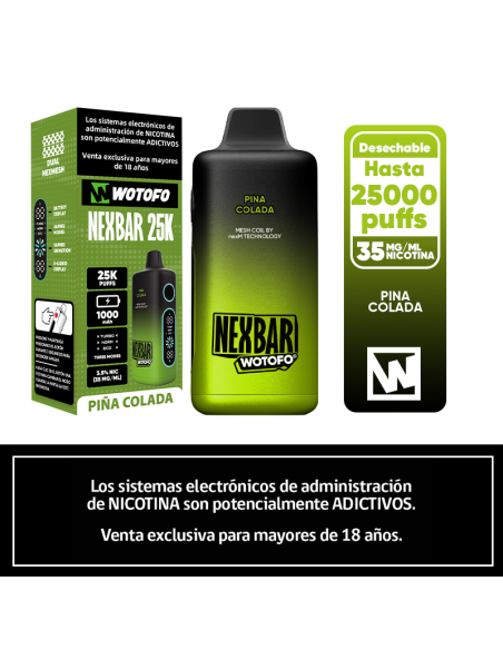 WOTOFO NEXBAR 25K PIÑA COLADA
