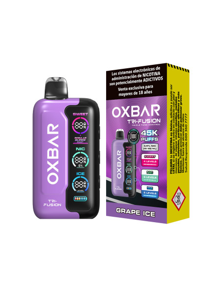 VAPORIZADOR OXBAR TRI FUSION 45K GRAPE ICE