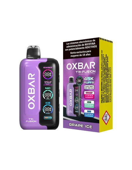 VAPORIZADOR OXBAR TRI FUSION 45K GRAPE ICE