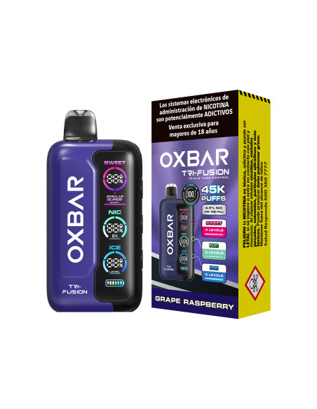 VAPORIZADOR OXBAR TRI FUSION 45K GRAPE RAPSBERRY