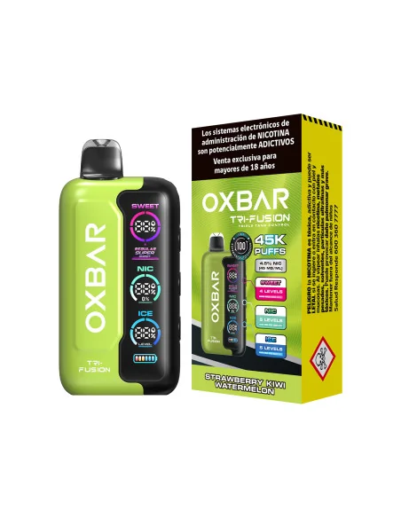 VAPORIZADOR OXBAR TRI FUSION 45K STRAWBERRY KIWI WATERMELON