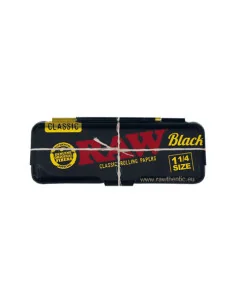 PORTA PAPELILLOS RAW METÁLICO BLACK 1 1/4 1 UDS