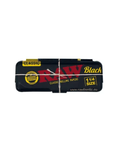 PORTA PAPELILLOS RAW METÁLICO BLACK 1 1/4 1 UDS