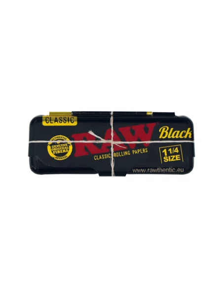 PORTA PAPELILLOS RAW METÁLICO BLACK 1 1/4 1 UDS