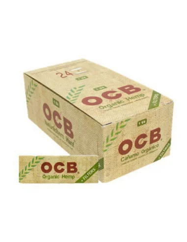 PAPELILLOS OCB ORGANICO 1 1/4 + TIPS 24 UDS