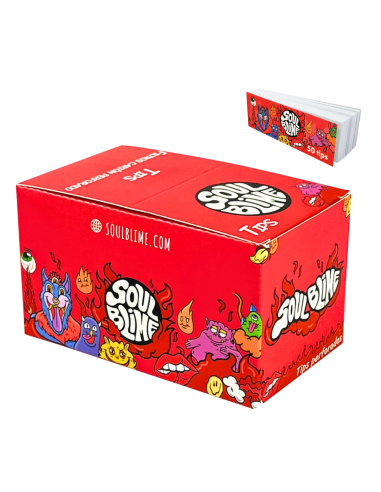 TIPS FILTROS CARTON SOULBLIME ROJO 25 UDS