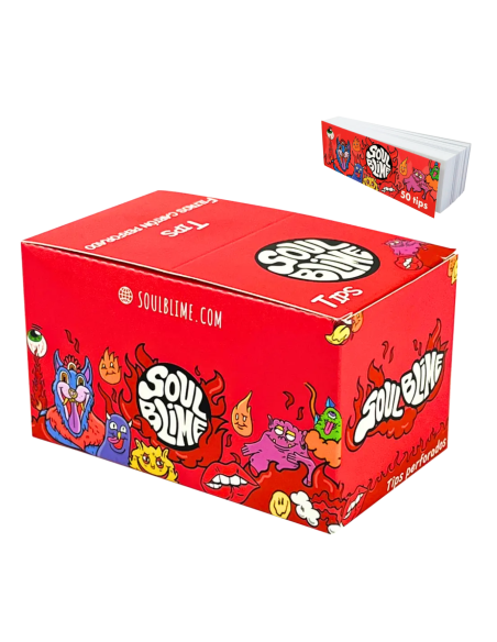 TIPS FILTROS CARTON SOULBLIME ROJO 25 UDS