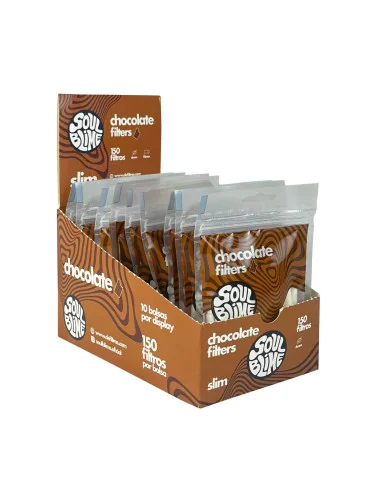 FILTROS SLIM 6MM SOULBLIME CHOCOLATE 10 UDS