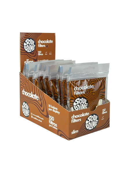 FILTROS SLIM 6MM SOULBLIME CHOCOLATE 10 UDS