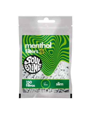 FILTROS SLIM 6MM SOULBLIME MENTHOL 10 UDS