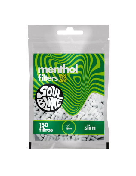 FILTROS SLIM 6MM SOULBLIME MENTHOL 10 UDS