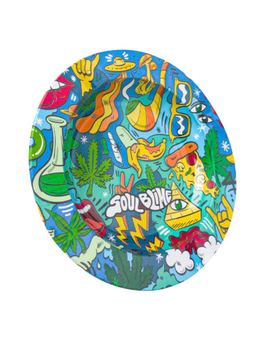 SOULBLIME CENICEROS METALICAS MIX DISPLAY 12 UDS