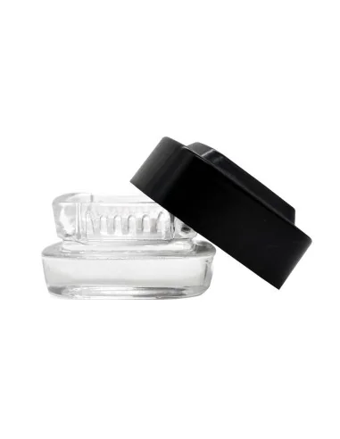 CONTENEDOR BONGLAB EXTRACTOS CLEAR TAPA NEGRA 4ML