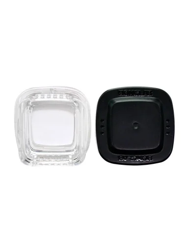 CONTENEDOR BONGLAB EXTRACTOS CLEAR TAPA NEGRA 4ML