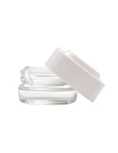 CONTENEDOR BONGLAB EXTRACTOS CLEAR TAPA BLANCA 4ML