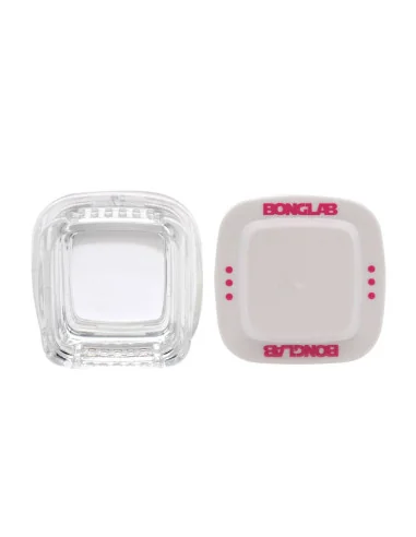 CONTENEDOR BONGLAB EXTRACTOS CLEAR TAPA BLANCA 4ML