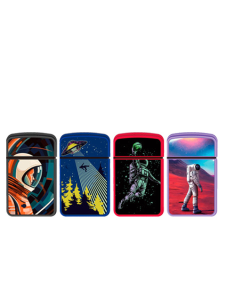 ENCENDEDOR ZENGAZ ZL12 JET FLAME DISENO SPACE 2 12 UDS