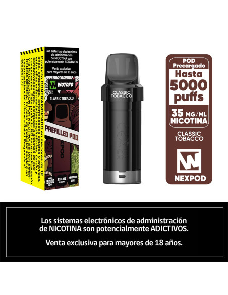 NEXPOD RECARGA CLASSIC TOBACCO 5000 PUFF
