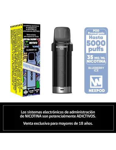 NEXPOD RECARGA BLUEBERRY ICE 5000 PUFF