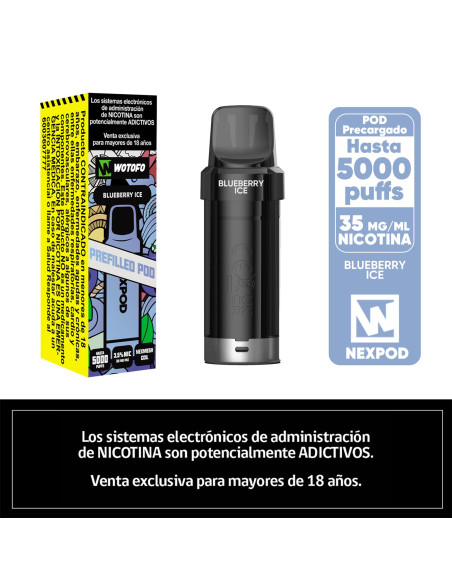 NEXPOD RECARGA BLUEBERRY ICE 5000 PUFF