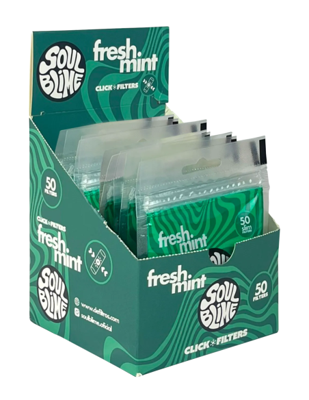 FILTROS SLIM FRESH MINT CLICK SOULBLIME 10 UDS