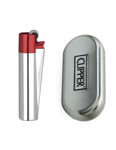 ENCENDEDOR CLIPPER METÁLICO SILVER DEVIL 12 UDS