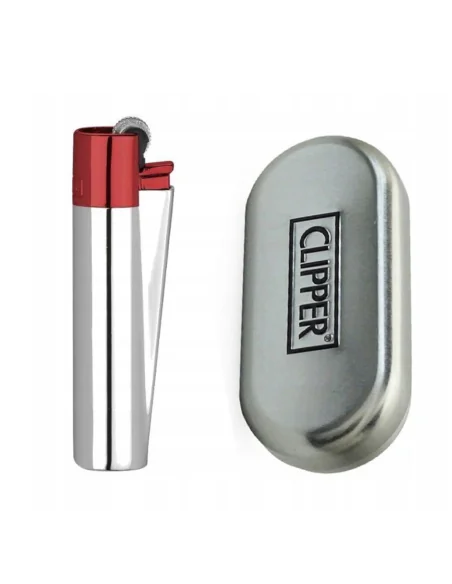 ENCENDEDOR CLIPPER METÁLICO SILVER DEVIL 12 UDS