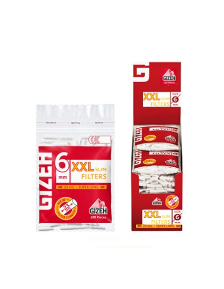 FILTROS GIZEH XXL SLIM 6 MM X 23 MM 20 UDS