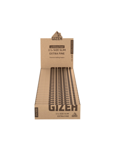 PAPELILLOS GIZEH UNBLEACHED 1 1/4 25 UDS