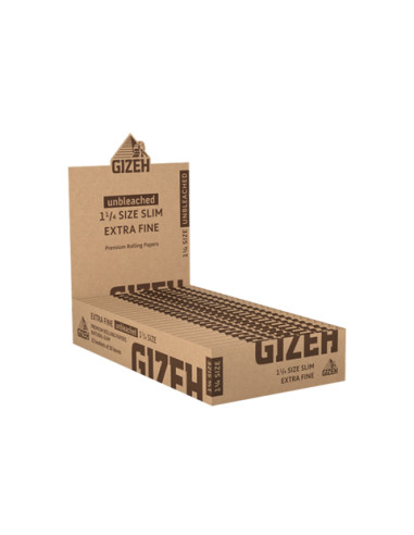 PAPELILLOS GIZEH UNBLEACHED 1 1/4 25 UDS