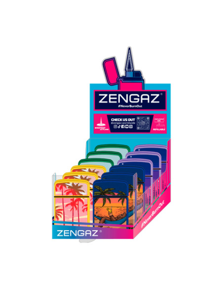 ENCENDEDOR ZENGAZ ZL12 JET FLAME NATURAL 12 UDS