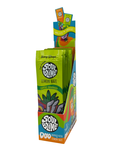 SOULBLIME HEMP WRAPS DUO TERP PARADISE 20 UDS
