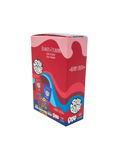 SOULBLIME HEMP WRAPS DUO BERRY CRUSH 20 UDS