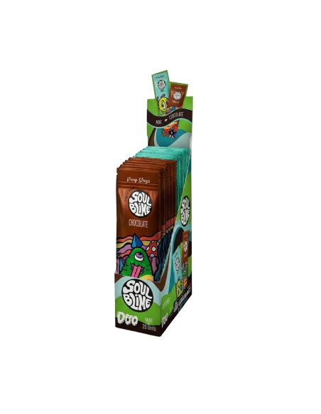 SOULBLIME HEMP WRAPS DUO CHOCOMINT 20 UDS