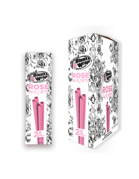 BLUNT WRAP HEMP X2 ROSE 25 UDS