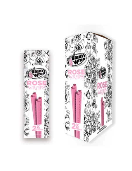 BLUNT WRAP HEMP X2 ROSE 25 UDS