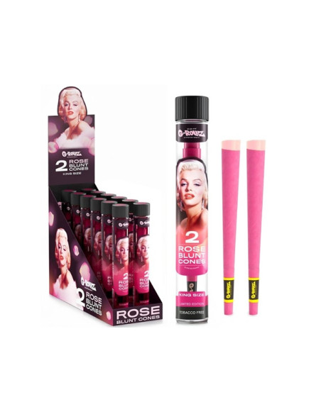 TUBO CONO G-ROLLZ  BLUNT X2 ROSE FABULOUS FACE MARILYN 12 UDS